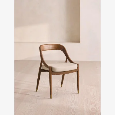 Soho Home Warren Dining Chair, Slubby Linen, UK