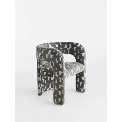 Soho Home Dunloe Chair, Inverberg Teal, UK