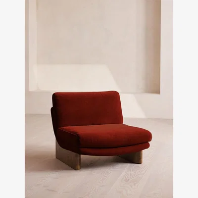 Soho Home Tellis Chair, Velvet, Rust
