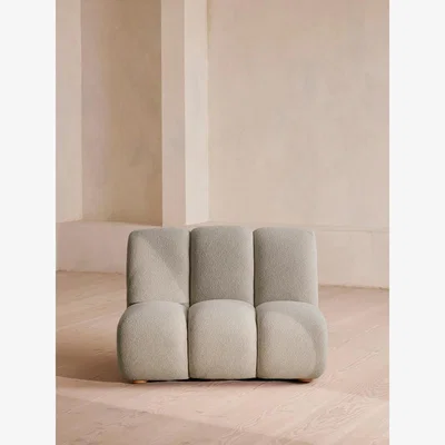 Soho Home Noelle Modular Armchair, Textured Wool Boucle, Pistachio