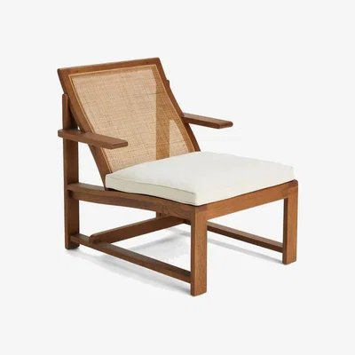 Soho Home Nia Cane Chair, Linen, Natural