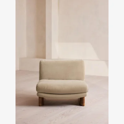 Soho Home Tellis Chair, Velvet, Oyster, UK