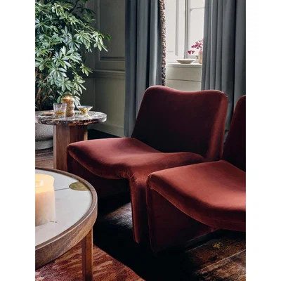 Soho Home Lovett Chair, Cinnamon Velvet UK