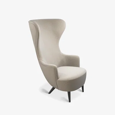Tom Dixon Tom Dixon - Wingback Chair Black Oak Divina Melange 3 0227