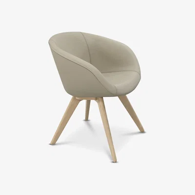 Tom Dixon Tom Dixon - Scoop Chair Low Back Natural Leg Denim 0101