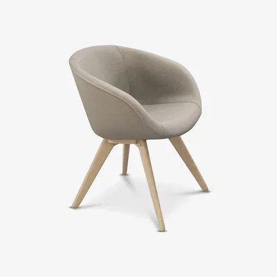 Tom Dixon Tom Dixon - Scoop Low Back Chair Natural Oak Hero 0211