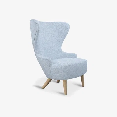 Tom Dixon Tom Dixon - Micro Wingback Chair Natural Leg Melange Nap 0711
