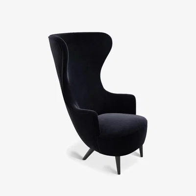 Tom Dixon Tom Dixon - Wingback Chair Black Oak Gentle 2 0783