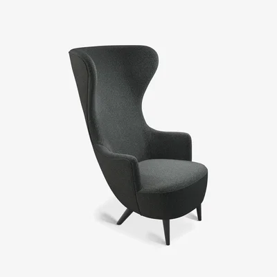 Tom Dixon Tom Dixon - Wingback Chair Black Oak Melange Nap 0191