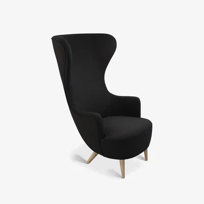 Tom Dixon Tom Dixon - Wingback Chair Black Leg Hallingdal 65