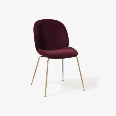 Westwing WESTWING x GUBI, Velvet Dining Chair Beetle by Delia Lachance