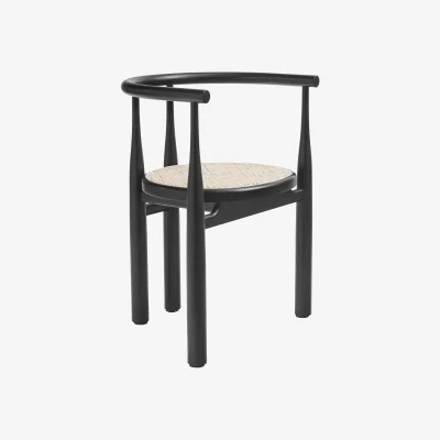 Westwing Beech Wood Dining Chair Bukowski with Armrests