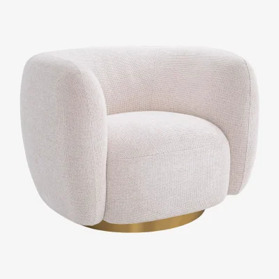 Westwing Upholstered Swivel Armchair Roxy