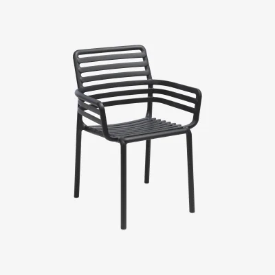 Westwing Stackable Garden Chair Doga with Armrests