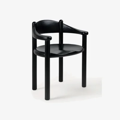 Westwing Pine Wood Dining Chair Daumiller with Armrests