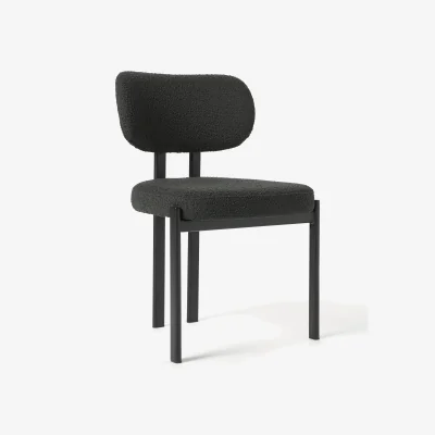 Westwing Upholstered Bouclé Dining Chair Adrien