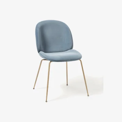 Westwing WESTWING x GUBI, Velvet Dining Chair Beetle by Delia Lachance
