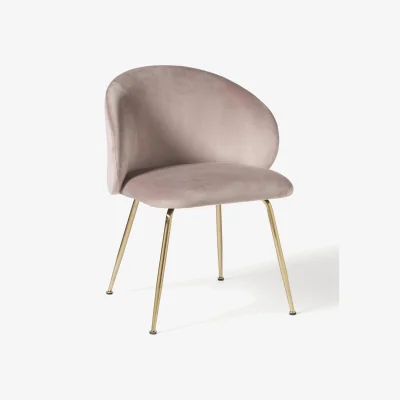 Westwing Velvet Upholstered Chairs Luisa, Set of 2