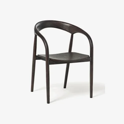 Westwing Ash Wood Dining Chair Camille with Armrests