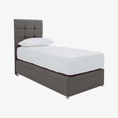 Furniture Village Sleep Story - Firm Sleep 1500 End Ottoman Divan Set - Single - Grey