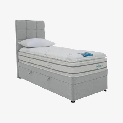Furniture Village Sleepeezee - Geltouch 4000 Side Lift Ottoman Divan Set - Single
