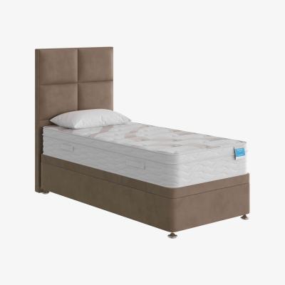 Furniture Village Sleep Story - Natural Luxury Hybrid Power Ottoman Divan Set - Small Single - Lace Caramel