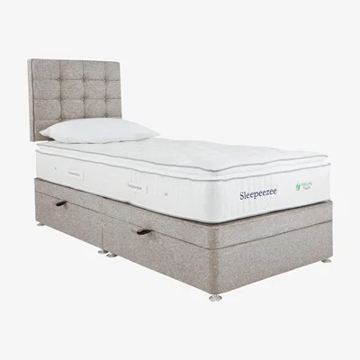Furniture Village Sleepeezee - Natural Touch 2000 Pillowtop Side Ottoman Divan Set - Single