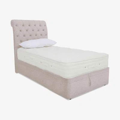 Furniture Village Hypnos - Luxury Firm 3 Ottoman Divan Set - Single - Maestro Orchid