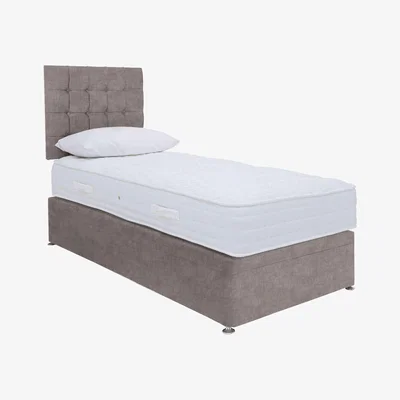 Furniture Village Sleep Story - Ergo 1000 Power Ottoman Divan Set - Single - Linoso Dove