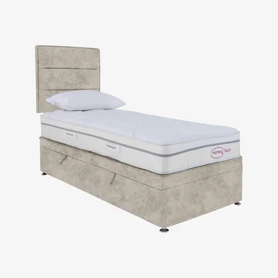 Furniture Village Sleepeezee - Memory Touch Ortho Side-lift Ottoman Divan Set - Single - Daytona Stone