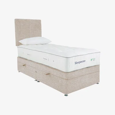 Furniture Village Sleepeezee - Natural Touch 3000 Side Ottoman Divan Set - Single - Cream