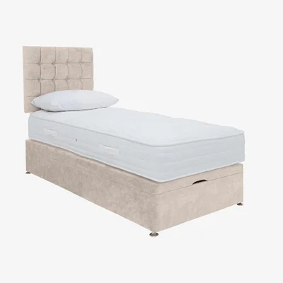 Furniture Village Sleep Story - Ergo 1000 End Ottoman Divan Set - Small Single - Cream