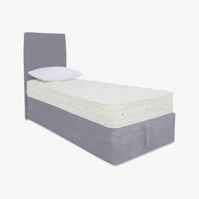 Furniture Village Hypnos - Luxury Firm 2 Ottoman Divan Set - Single - Premium Simply Zinc