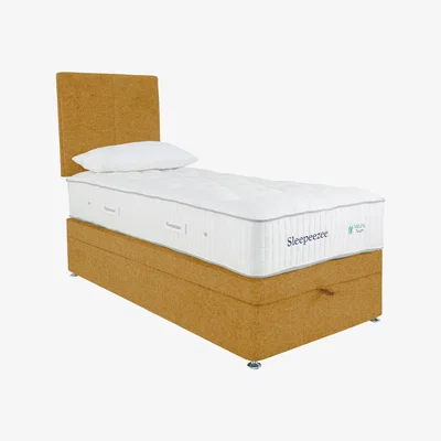 Furniture Village Sleepeezee - Natural Touch 3000 End Ottoman Divan Set - Single - Yellow