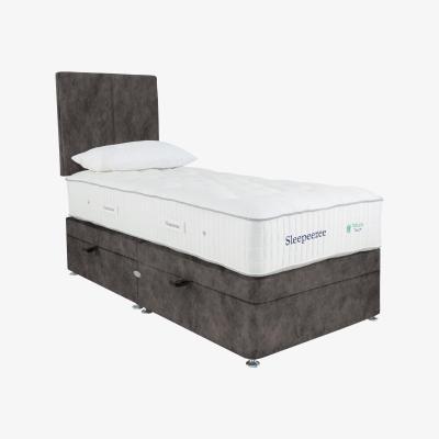 Furniture Village Sleepeezee - Natural Touch 3000 Side Ottoman Divan Set - Single - Brown
