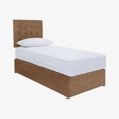 Furniture Village Sleep Story - Ergo 1000 Power Ottoman Divan Set - Single - Lace Caramel