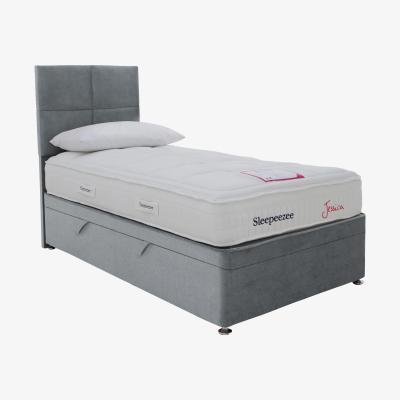 Furniture Village Sleepeezee - Jessica Side Ottoman Divan Set - Single - Grey