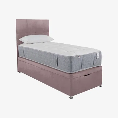 Furniture Village Millbrook - PureTech 2000 End Ottoman Divan Set - Single - Purple