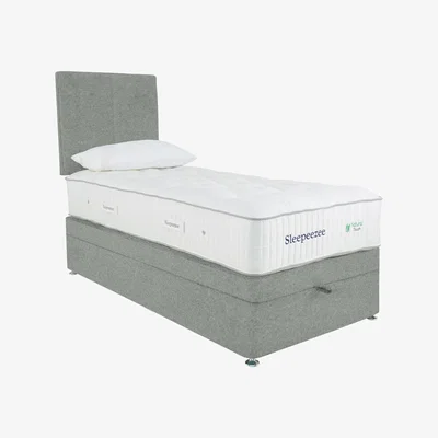 Furniture Village Sleepeezee - Natural Touch 3000 End Ottoman Divan Set - Single - Green