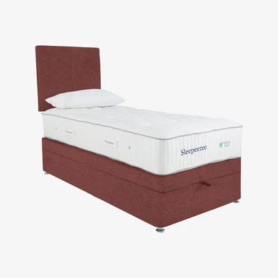 Furniture Village Sleepeezee - Natural Touch 3000 End Ottoman Divan Set - Single - Red
