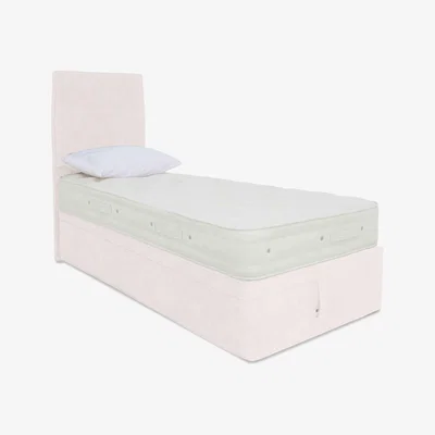 Furniture Village Hypnos - Luxury Firm 2 Ottoman Divan Set - Single - White Opal