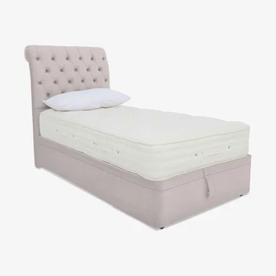 Furniture Village Hypnos - Luxury Firm 3 Ottoman Divan Set - Single - Misty Moonstone