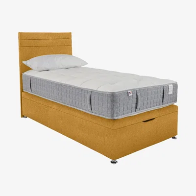 Furniture Village Millbrook - PureTech 1000 End Ottoman Divan Set - Single - Yellow