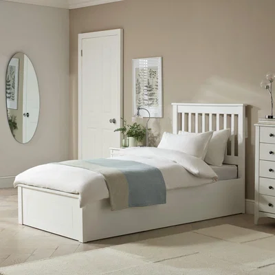 Habitat Habitat Aspley Single Wooden Ottoman Bed Frame - White