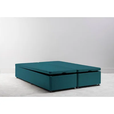 Perch and Parrow Desmond 3' Single Size Storage Divan in Steel Blue