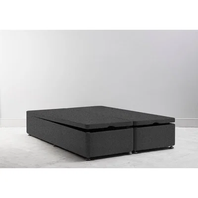 Perch and Parrow Desmond 3' Single Size Storage Divan in Crow Black