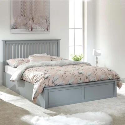 The Range Como Wooden Ottoman Bed - Grey / Single