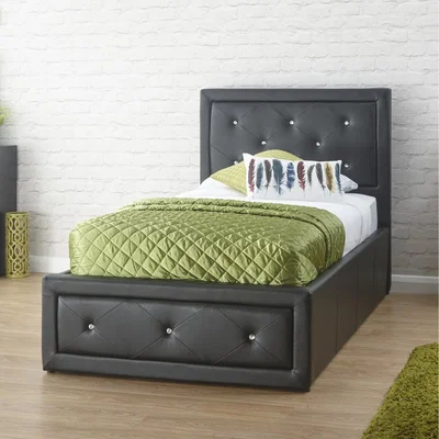 The Range Hollywood Ottman Bed - Black / Single