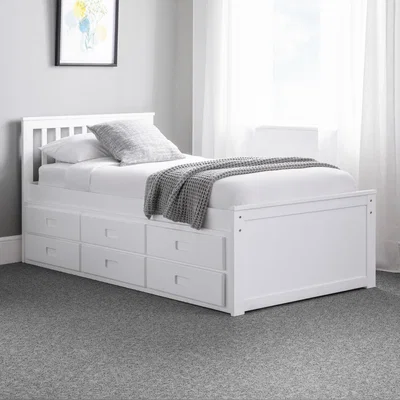 The Range Maisie Captains Bed With Underbed And Drawers - Surf White - Surf White