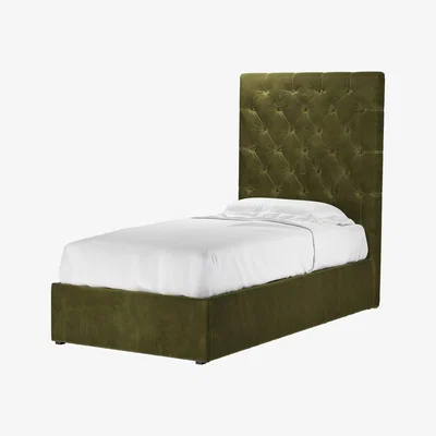 Sofa.com Rosalie 150cm Single Ottoman Bed in Meadow Smart Velvet - sofa.com